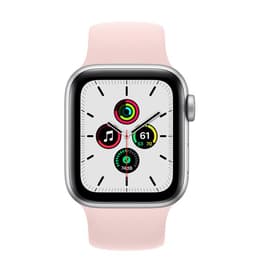 Apple Watch (Series SE) GPS 40 mm - Aluminium Argent - Bracelet sport Rose