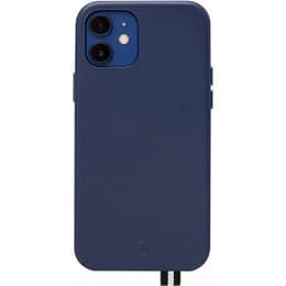 Coque iPhone 12 Mini - Cuir - Bleu