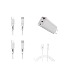 Chargeur USB type C + 3 Câbles - ultra rapide Triple Port 65W compatible Android SAMSUNG, XIAOMI...