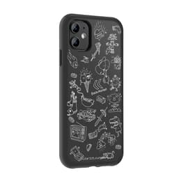 Coque Back Market iPhone 11 et écran de protection - Plastique recyclé - Noir & Blanc