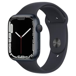Apple Watch (Series 7) GPS 45 mm - Aluminium Noir - Bracelet sport Noir
