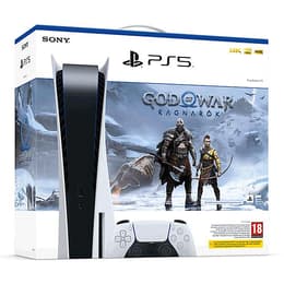 PlayStation 5 825Go - Blanc Standart + God of War Ragnarok