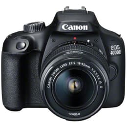 Reflex Canon EOS 4000D - Noir + Objectif Canon Zoom Lens EF-S 18-55mm f/3.5-5.6 IS II