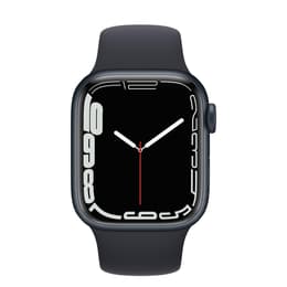 Apple Watch (Series 7) GPS + Cellular 45 mm - Titane Noir - Bracelet sport Noir