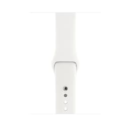 Apple Watch (Series 3) GPS 38 mm - Aluminium Gris - Bracelet sport Blanc