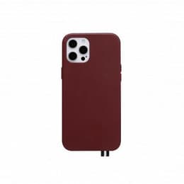 Coque iPhone 12/12 Pro - Cuir - Rouge