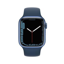Apple Watch (Series 7) GPS 41 mm - Aluminium Bleu - Bracelet sport Bleu