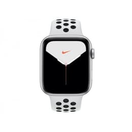 Apple Watch (Series 5) GPS 44 mm - Aluminium Argent - Sport Nike Blanc/Noir
