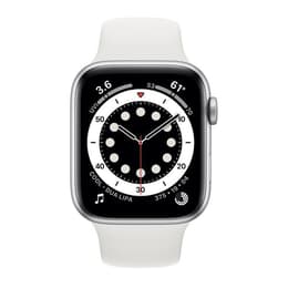 Apple Watch (Series 6) GPS 44 mm - Aluminium Argent - Boucle sport Blanc
