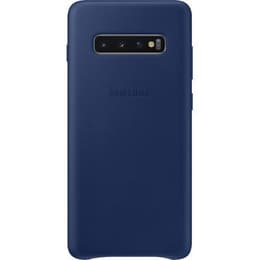 Coque Galaxy S10+ - Cuir - Bleu