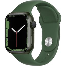 Apple Watch (Series 7) GPS 41 mm - Aluminium Gris sidéral - Bracelet sport Vert