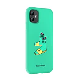 Coque Back Market iPhone 11 et écran de protection - Plastique recyclé - Vert