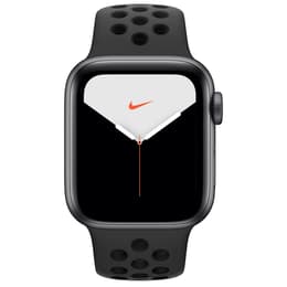 Apple Watch (Series 5) GPS 44 mm - Aluminium Gris sidéral - Bracelet sport Nike Noir