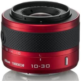 Hybride - Nikon 1 J1 - Rouge + Objectif Nikkor 1 10-30mm f/3.5-5.6