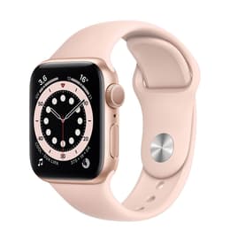 Apple Watch (Series 6) GPS 40 mm - Aluminium Or - Bracelet sport Rose des sables