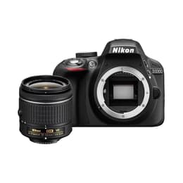 Reflex - Nikon D3200 Noir + Objectif Nikon AF-S DX Nikkor 18-55mm f/3.5-5.6 VR II