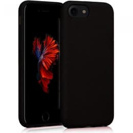 Coque iPhone SE (2022/2020)/8/7/6/6S - Matière naturelle - Noir