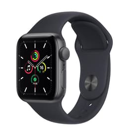 Apple Watch (Series SE) GPS 44 mm - Aluminium Gris sidéral - Bracelet sport Bleu nuit