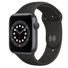 Apple Watch (Series 6) GPS 44 mm - Aluminium Gris sidéral - Bracelet sport Noir