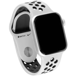 Apple Watch (Series 5) GPS 44 mm - Aluminium Argent - Sport Nike Blanc/Noir