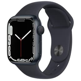 Apple Watch (Series 7) GPS 41 mm - Aluminium Minuit - Bracelet sport Noir