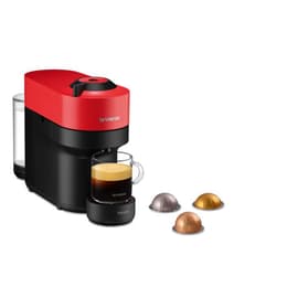 Expresso à capsules Compatible Nespresso Krups Vertuo Pop L - Rouge/Noir
