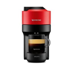 Expresso à capsules Compatible Nespresso Krups Vertuo Pop L - Rouge/Noir