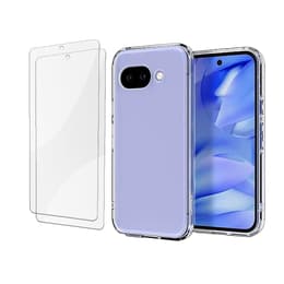 Coque Google Pixel 9a et 2 écrans de protection - TPU - Transparent