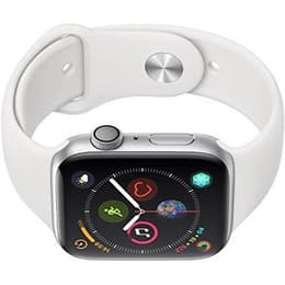 Apple Watch (Series 4) 2018 GPS 44 mm - Aluminium Argent - Sport Blanc