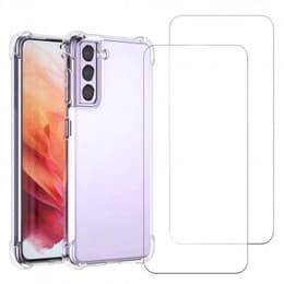 Coque Galaxy S24 et 2 écrans de protection - TPU - Transparent