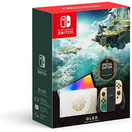 Switch OLED 64Go - Or - Edition limitée The Legend Of Zelda Tears Of The Kingdom + The Legend Of Zelda Tears Of The Kingdom