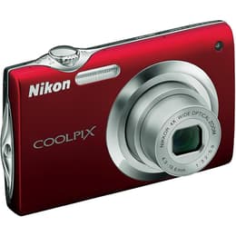 Compact Coolpix S3000 - Rouge + Nikon Nikon Nikkor 4x Wide Optical Zoom 27-108 mm f/3.2-5.9 f/3.2-5.9