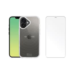 Coque Back Market iPhone 16 et écran de protection - GRS 4.0 Plastique recyclé - Transparent