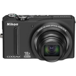 Compact S9100 - Noir + Nikon Nikkor 18x Wide Optical Zoom 4.5-81.0 mm f/3.5–5.9