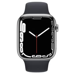 Apple Watch Series 7 (2021) GPS + Cellular 45 mm - Acier inoxydable Argent