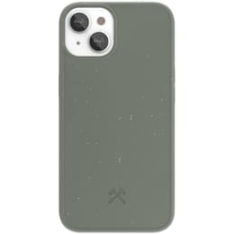 Coque iPhone 13 mini - Matière naturelle - Vert
