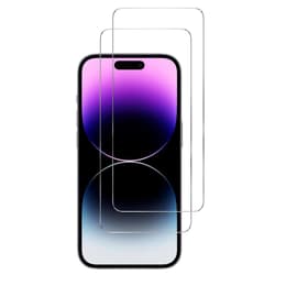 Écran de protection iPhone 15 Plus Verre trempé - Verre trempé - Transparent