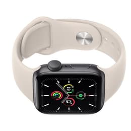 Apple Watch (Series 5) 2019 GPS 44 mm - Aluminium Gris - Bracelet sport Blanc
