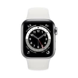 Apple Watch (Series 7) 2021 GPS 45 mm - Aluminium Argent - Bracelet sport Blanc