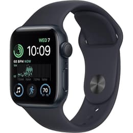 Apple Watch (Series SE) 2022 GPS 44 mm - Aluminium Minuit - Bracelet sport Midnight