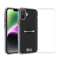 Coque Back Market iPhone 17 et écran de protection - Plastique 60% recyclé - Transparent