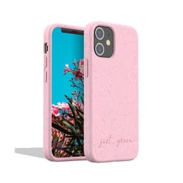 Coque iPhone 12 mini - Matière naturelle - rose