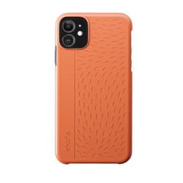 Coque iPhone 11 / Xr - Matière naturelle - Orange