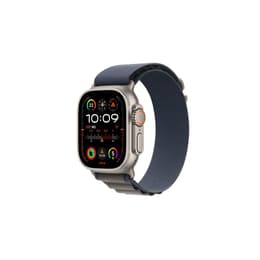Apple Watch (Ultra) 2022 GPS + Cellular 49 mm - Titane Gris - Boucle Alpine Bleu