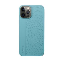 Coque iPhone 12/12 Pro - Matière naturelle - Bleu
