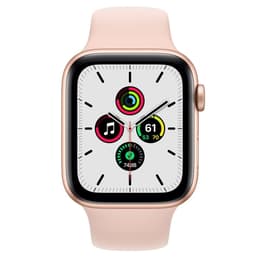 Apple Watch (Series SE) 2020 GPS 44 mm - Aluminium Or - Bracelet sport Rose