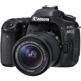 Reflex EOS 80D - Noir + Canon Canon 18-55mm f/3.5-5.6 IS STM f/3.5-5.6