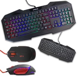 Clavier Cortek QWERTY Italien rétroéclairé XForce + GP4 Kit Mouse and Keyboard