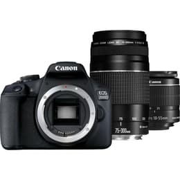 Reflex EOS 2000D - Noir + Canon EF-S 18-55mm f/5.3-5.6 IS II + EF 75-300mm f/4-5.6 III f/5.3-5.6 + f/4-5.6