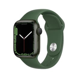 Apple Watch (Series 7) 2021 GPS 41 mm - Aluminium Vert - Bracelet sport Vert